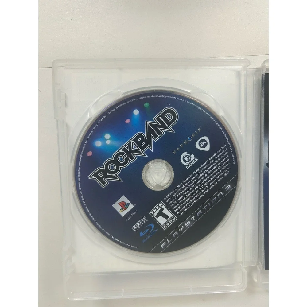 Rock Band (Sony PlayStation 3, 2007) In Case With‎ Manual